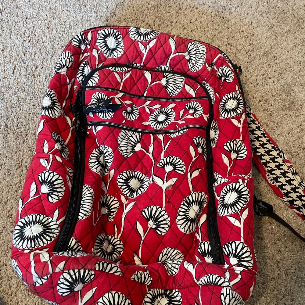 Vera Bradley Floral Red Backpack